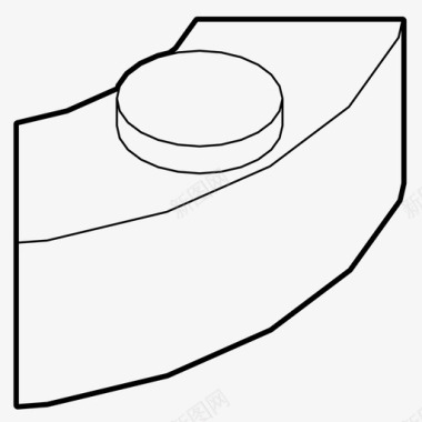 欧式城堡建筑exin城堡街区砖块童年图标图标