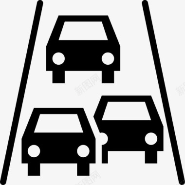 交通交通堵塞出行图标图标