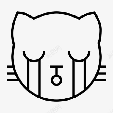 哭猫猫表情图标图标