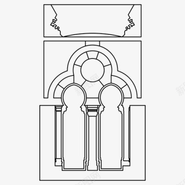 欧式花纹伊斯兰图案阿拉伯花纹艺术图标图标