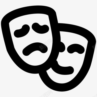 艺术文化戏剧面具图标图标