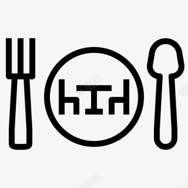 食堂自助餐厅吃的图标图标