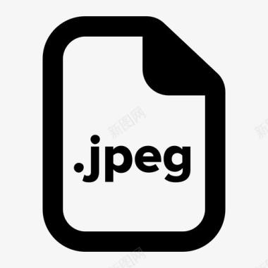 jpeg文件文档扩展名图标图标