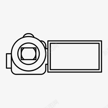 手持式摄像机电影录像机录像机图标图标