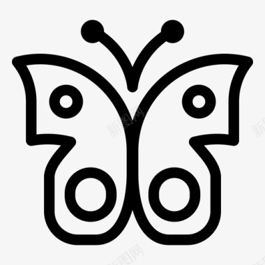 大自然蝴蝶动物飞虫图标图标