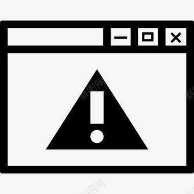 警告浏览器警告预防措施图标图标