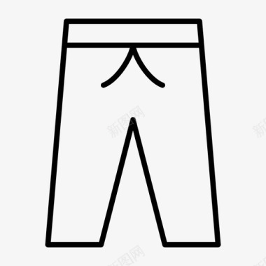 训练裤布料牛仔裤图标图标