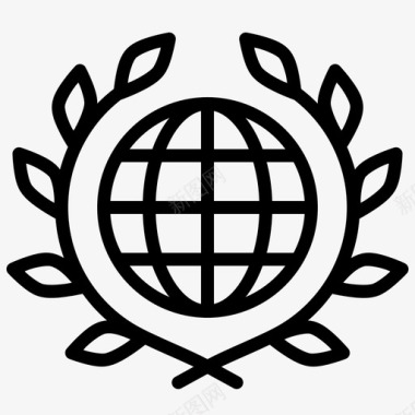 国际法生态环境图标图标