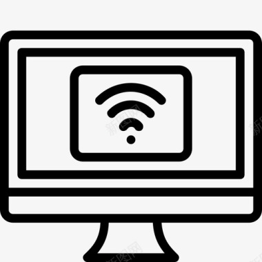 智能WIFI连接计算机功能mac图标图标