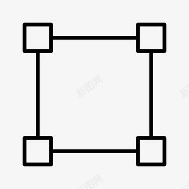 方形背景板范围调整大小形状图标图标