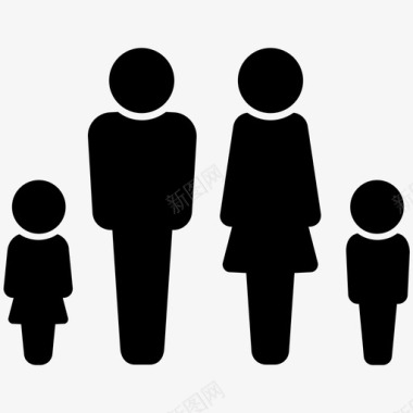 家庭孩子家庭成员图标图标