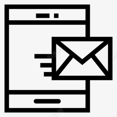 发送图标移动电子邮件信封信件图标图标