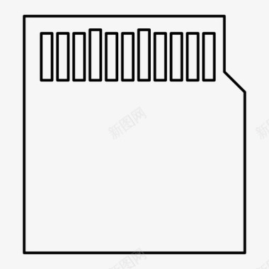 迷你sd卡数据存储内存图标图标