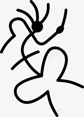 舞者古代人图标图标
