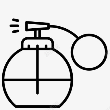 小清新含羞草香水芳香时尚图标图标