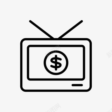 经济节目电子电视图标图标