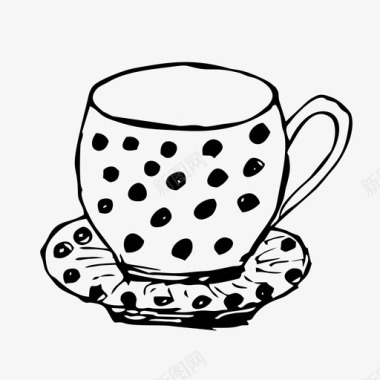 杯子咖啡碟子图标图标