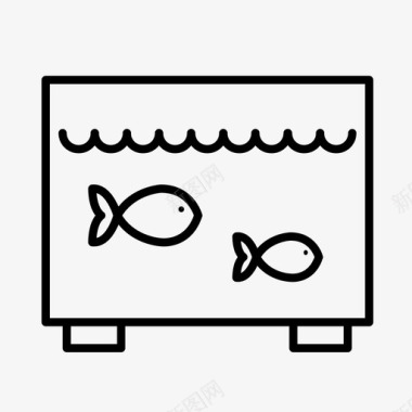 水族馆鱼鱼缸图标图标