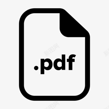 PDF文件格式pdf文件文档扩展名图标图标