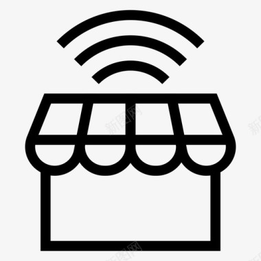 剪辑购买商店wifi购买电子商务图标图标