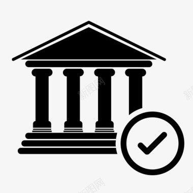 金融机构银行审批承兑银行账户图标图标