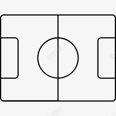 足球足球场运动图标图标