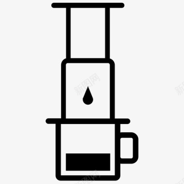 压榨食用油压榨机咖啡咖啡酿造图标图标