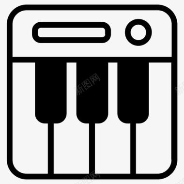 钢琴电子琴键盘图标图标