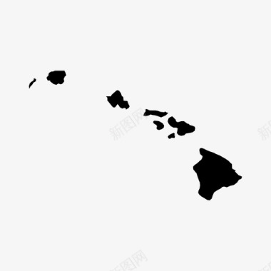 夏威夷美国州图标图标