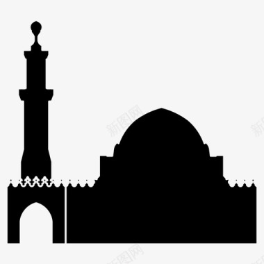 伊斯兰图案建筑艺术图标图标