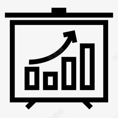 分析矢量图条形图分析图形投影图标图标