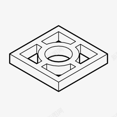 护栏墙砖建筑陶瓷块图标图标