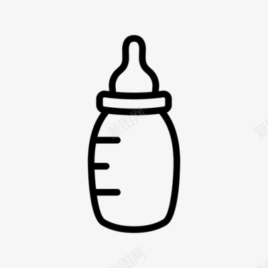 营养婴儿奶瓶图标图标