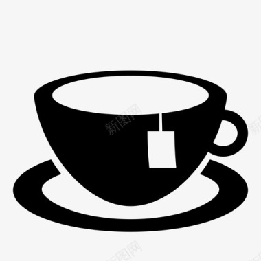茶杯茶点咖啡和茶图标图标