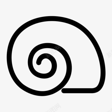 蜗牛壳房子鹦鹉螺图标图标