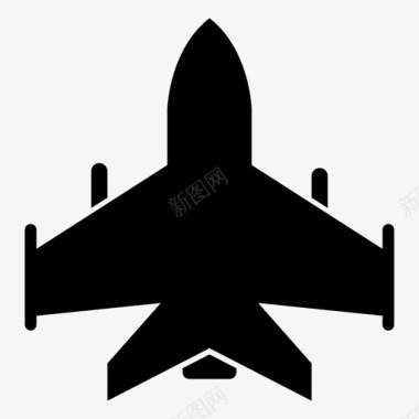 喷气式飞机空中战斗机图标图标