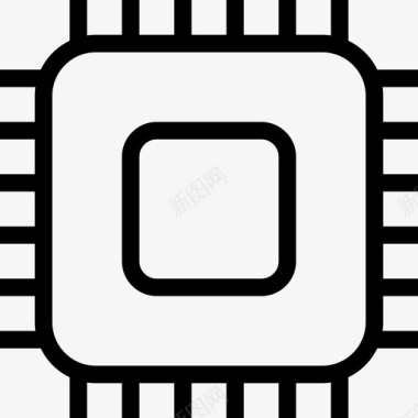 处理器硬件图标微芯片计算硬件图标图标