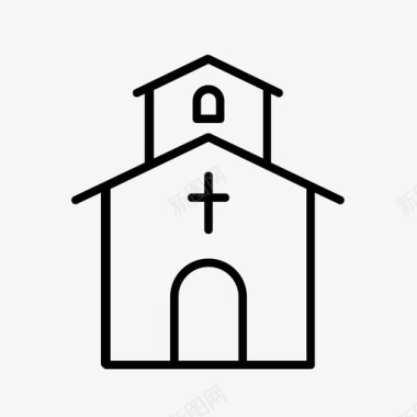 教堂仪式礼拜堂图标图标
