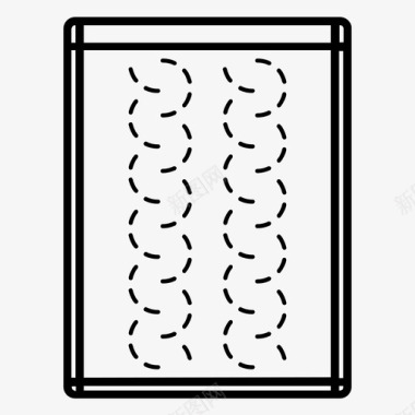 毛毯床床单图标图标