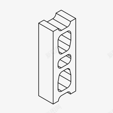 包块砖建筑陶瓷块图标图标