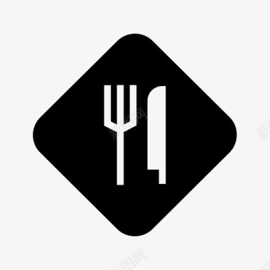餐厅刀具叉子图标图标