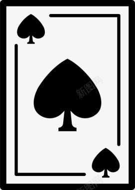 黑桃扑克牌扑克牌图标图标