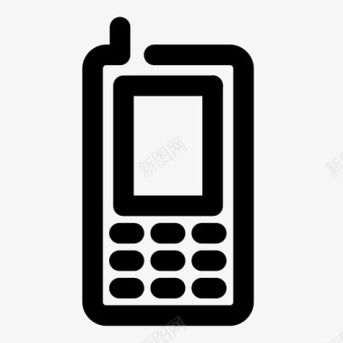 传统电话手机设备图标图标