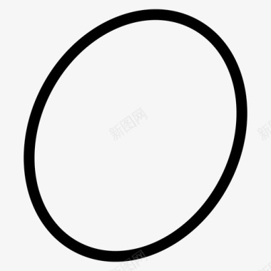 圆形分类椭圆椭圆形状形状线条图标图标