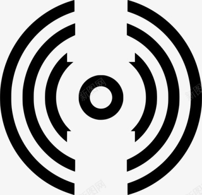收音机电波天线图标图标