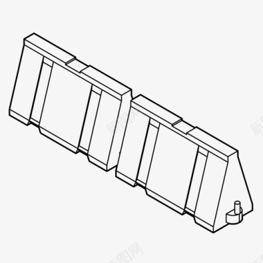 自动化工程交通屏障控制限制图标图标