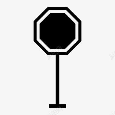停车标志导航路牌图标图标