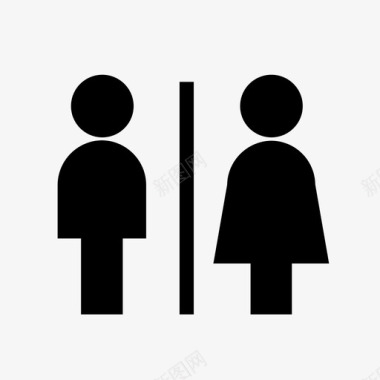 浴室公厕卫生间图标图标
