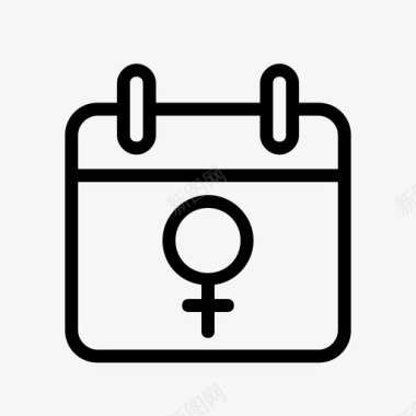 妇女节日历庆祝图标图标