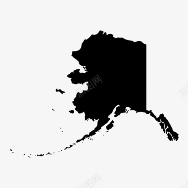 阿拉斯加美国州图标图标